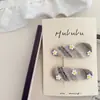 Pinza para el pelo de flor pequeña tejida a mano para niños, diadema, pinza para el pelo, pinza lateral, tendones de goma