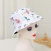Primavera y Verano 2023 Nuevo Sombrero para el Sol con Visera Blanco Lindo Sombrero de Cubo con Estampado de Hongo Sombrero de Pescador Estudiante
