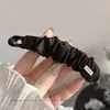 Faixa de Cabelo Plissada de Cetim Estilo Coreano Acessório de Cabelo da Moda Tecido Fofo Presilha de Cabelo Versátil Faixa de Cabelo Feminina de Aba Larga