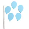 Esponja de Alambre Estrella Globo Inserto para Pastel Estrella de Cinco Puntas Espuma Horneado Pastel de Cumpleaños Tarjeta Insertable Decorativa Paquete de 5