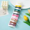 Presilha de Cabelo Quadrada Nuvem Colorida Cortada Simples Versátil Doce Bb Clip Acessórios de Cabelo Franja Presilha para Cabelos Quebrados Acessórios de Cabeça