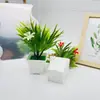 Jardinería Simulada 7 Orquídeas Pequeñas en Maceta Sesión de Fotos Plantas Verdes Flores Artificiales Accesorios Decoración de Sala de Estar Flor Artificial Bonsái