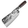 Cuchillo de Carnicero Forjado de Acero Inoxidable Guangdong Yangjiang Grueso de Alta Resistencia Mango de Madera Maciza Cuchillo de Carnicero Hueso Carnicero Venta de Carne Comercial