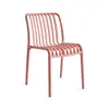 Silla de Comedor de Plástico Nórdico al por Mayor Sillón Moderno Casual Silla para Cafetería de Té con Leche Silla de Mesa de Comedor Hueca para Exteriores