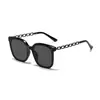 Nuevas gafas de sol para mujer de alta gama estilo ins Redes sociales polarizadas con protección solar montura grande para adelgazar cara redonda gafas para hombre-
