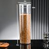 Caja Sellada Transparente de Plástico Cubo de Arroz de Cocina Caja de Almacenamiento de Arroz Tarro Sellado de Almacenamiento Engrosado Snacks Fruta Seca Cáscara de Mandarina Tarro de Almacenamiento