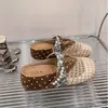 Zapatos Birkenstock Estilo Coreano con Suelas Gruesas, Pantuflas Elegantes de Punta Cerrada, Pantuflas Versátiles de Moda de Tejido con Nudo Retorcido y Lunares, Nuevo Modelo 2026