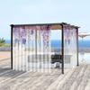 1 pieza nueva mosquitera con patrón de flores impresión digital 3D directo de fábrica decoración dormitorio sala de estar mosquitera con barra para colgar
