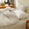 2026 Nuevo Modelo Jacquard 100% Algodón Hotel Blanco Puro Sin Teñir Juego de Cuatro Piezas Sábana para Cama de Estudiante Juego de Tres Piezas a Cuadros - Estilo Dos