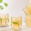 Juego de 6 Vasos Cortos Pentagonales Kemerite para el Hogar Vasos de Vidrio para Agua Juego de Regalo al por Mayor
