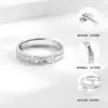 Anillo de Plata de Ley para Hombre con Hielo Triturado de Bambú Lujo Accesible de Nicho Anillo Sencillo Anillo S925 de Gama Alta Regalo de Cumpleaños para Novio