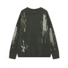 Suéter de diseño nicho moderno de cuello redondo para hombre y mujer, holgado oversize, otoño e invierno, top americano combinable