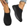 Zapatos deportivos de mujer de malla ligera de talla grande de comercio exterior, zapatos casuales de mujer tejidos con mosca, zapatos de suela gruesa con tacón de cuña para Europa y Estados Unidos, venta al por mayor