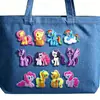 Interesante Insignia Broche de Dibujo Animado Pony Mochila Bolso Escolar Decoración Bolsas de Lona Accesorios Goma Suave Pin de Broche Lindo