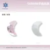 5*8mm Forma de Luna Diamantes Planos Fondo Diamante Joyería Accesorios Vidrio Uñas Arte Diamante Usable Uña Cristal Accesorios Diamante Mayoreo