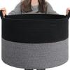 Xinyide Cesto para Ropa Sucia Más Vendido de Amazon Plegable para el Hogar Cesto de Almacenamiento de Artículos Varios de Cuerda de Algodón Cesto de Almacenamiento de Hilo de Algodón