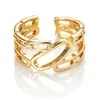 Anillos vintage de línea transfronteriza de Amazon para mujer, anillos de diseño personalizado, accesorios exagerados de moda de celebridades de internet al por mayor