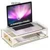 Elevador de Computadora Organizador de Escritorio Soporte Refrigerante para Laptop Artefacto de Almacenamiento para Dormitorio Oficina Bandeja para Teclado