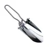 Pala plegable de acero inoxidable personalizada para exteriores, Pala puntiaguda plegable y portátil, Herramienta para camping y picnic, Pala de jardín para cavar tierra