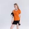 Camiseta Sencilla de Algodón Tipo Seda de Color Sólido, Manga Corta, Verano, Textura de Seda de Hielo, Hombro Normal, Corte Regular, Estilo Holgado, para Mujer