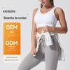 Conjunto de Roupas de Yoga de Alta Intensidade, Roupas de Fitness para Corrida, Roupa Esportiva Push-Up e Modeladora de Barriga, Roupa Justa de Yoga para Fitness de Duas Peças