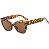 Nuevas gafas de sol de moda transfronterizas con montura grande y diseño de ojo de gato, gafas de sol rojas de comercio exterior de Europa y América de moda para mujeres.