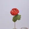 Flor artificial individual flor de peonía redonda pulida sala de bodas floral suave retro europeo flor de seda flor de peonía grande flor artificial