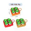 Chaveiro da Moda para Alívio do Estresse, Brinquedo de Apertar Realista de Frutas e Comida, Pingente para Alívio do Estresse para Estudantes e Trabalhadores de Escritório