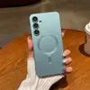 Funda magnética simple de alta gama compatible con múltiples modelos de Samsung Funda magnética Funda de teléfono casual coreana