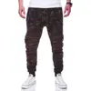 2022 ebay Primavera y Otoño Europeos y Americanos Nuevos Pantalones de Fitness para Hombre Pantalones Deportivos Rayados Plisados Pantalones Casuales para Hombre WISH