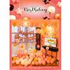 Traje de baño Celebridad de Internet Escena de Fiesta de Cumpleaños Diseño traje Oso Feliz Cumpleaños Banner de Globos Vestir Atmósfera Vida
