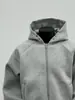 Sudadera Cardigan Estilo Americano para Hombre Otoño e Invierno Chaqueta con Capucha Chaqueta de Silueta Corta Hoodie