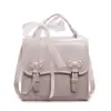Mochila para Mujer Estilo Colegio Británico 2026 Primavera Nueva Moda Correa de Bufanda de Seda Mochila Vintage Mochila de Estilo Coreano de Moda