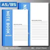 Caderno Simples Notas de Aula para Estudantes Universitários Papelaria Caderno de Negócios Bloco de Notas para Reuniões de Escritório A5