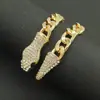 Estilo Ins Europeo y Americano Cadena Cubana Lujo Accesible Corta Full Diamante Cabeza de Serpiente Hebilla Magnética Collar Diseño de Nicho Personalizado Cadena para la Clavícula para Mujeres