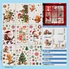 Decorações de Natal Gato Esquilo Adesivos Eletrostáticos para Porta de Vidro Janela Homem de Gengibre Skate Arranjo Raposa