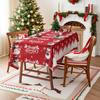 Nuevo Mantel Americano Mantel Temática Navideña Mantel Árbol de Navidad Mantel Decoración Festiva Fabricante de Manteles Venta al por Mayor Transfronterizo