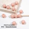 Cuentas redondas de colores, accesorios de joyería DIY, cuentas sueltas hechas a mano, arcoíris, color crema, 10 mm, accesorios para pulseras y collares.