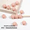 Cuentas Redondas de Colores Accesorios para Joyería DIY Cuentas Sueltas Hechas a Mano Arcoíris Color Completo Crema 10mm Accesorios para Pulseras Collares Cuentas