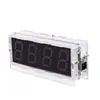 Kit de Relógio Digital de Sete Cores Microcontrolador Relógio Despertador com Temperatura de Cor Placa de Circuito para Prática de Soldagem Produção Eletrônica DIY
