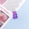 10 Color Caramelo Resina Acrílica Oso de Gominola Colgante Pulsera Collar Pendientes Joyería Decoración con Cuentas Accesorios