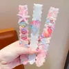 Fita Mágica Infantil Desenho Laço Renda Franja Patch para Meninas Pequenas, Fixador de Cabelo Amigo do Cabelo para Meninas