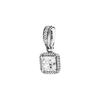Pulsera de Moda Serie Magnolia Copo de Nieve Brillante Plata Esterlina S925 Cuentas Colgantes Accesorios DIY