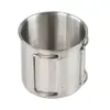 Copo Dobrável de Aço Inoxidável 304 para Exterior Portátil Camping Copo de Boca Copo de Café de Viagem Copo de Água Copo de Cerveja Grande Copo de Chá