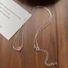 Collar de Plata de Ley S925 con Cara Sonriente de Goteo de Aceite para Mujer, Exquisita Cadena para Clavícula Dulce Linda de Colores, Elegante Collar de Nicho