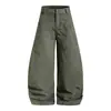 Pantalones cargo de cimitarra de diseño remachado deconstruido estilo americano para hombre y mujer, nuevos pantalones de marca de moda versátiles de pierna ancha holgados para otoño