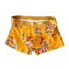 Cueca Nova Masculina, Cueca Boxer Respirável de Algodão Puro Masculina, Padrão Tendência Nacional Dragão Dourado, Cueca Boxer Masculina Ano do Zodíaco