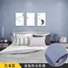 Papel Pintado Autoadhesivo al por Mayor Hogar Dormitorio Impermeable a Prueba de Humedad Dormitorio Pegatinas Refrescantes Fondo de Color Sólido Pegatinas de Pared Papel Pintado Engrosado