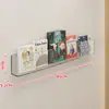 Estantería para libros ilustrados infantiles sin taladro, estantería de pared, estantería de pared para exhibir libros detrás de la puerta, estantería de pasillo