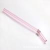 0,8*20cm canudo de vidro colorido criativo seção de bambu seção seção Tubo para Drink de Coquetel Feito à Mão